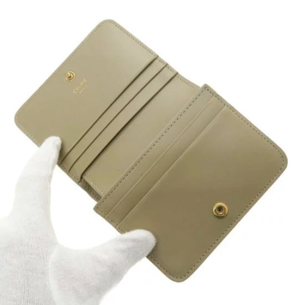Celine Triomphe Wallet Compact Black